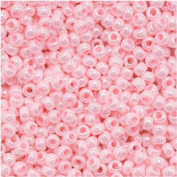 Toho Round Seed Beads 11/0#126 'Opaque Lustered Baby Pink' 8 Gram Tube