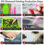 DIY adult diamond painting kit, 5D children's full diamond calligraphy and painting, crafts, artwork, canvas, used for home, office wall decoration, (boys and dogs, cars) size is 12x16 inches.