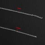 Silver Stainless Steel Cable Chain WXJ13 Brand 11m 36FT Jewelry Making Chains with 20 Lobster