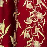 Burgundy Velvet Jacquard Damask Fabric 118'' Wide sold By The Yard for Curtains, Drapery,