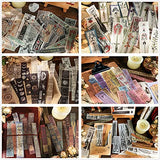 Scrapbook Vintage Stickers for Journaling, 40pcs Aesthetic Planner Stickers Washi Sticker Paper for DIY Stationery Diary Planners Letters Cards Album Notebook Laptop Calendars