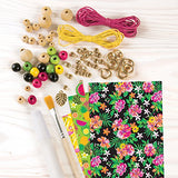 Make It Real – Decoupage-a-Bead Jewelry. DIY Wooden Beads & Paper Decoupage Bracelet Making Kit for