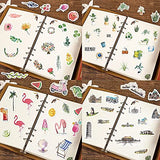 Vintage Scrapbooking Stickers, 11 Sheet(440pcs) Washi Aesthetic Stickers for Journaling, Botanical Deco Stickers Flower|Scrapbook Album|Envelopes, Cute Stickers Sheet for Adults Teens