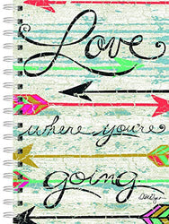 Lang Love Where You Go Spiral Journal by LoriLynn Simms, 6 x 8.25, 240 Ruled Pages (1350012)