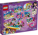 LEGO Friends Party Boat 41433 Including LEGO Friends Emma, Andrea and Ethan Mini-Doll Figures, Beach Store and Flamingo Party Boat, Great Summer Toy for Kids (640 Pieces)