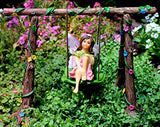 Pretmanns Fairy Garden Accessories Kit – Miniature Garden Fairies – Fairy Garden Figurines & Swing Set – Fairy Garden Supplies