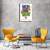 West Side Story Poster, Classic Retro Movie Canvas Poster, Suitable for Home Wall Decoration. Santa Rona (16x24 NO Frame,A)