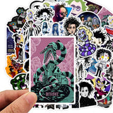 Decal Stickers 50 PCS Tim Burton Film Laptop Sticker Waterproof Vinyl Stickers Car Sticker Motorcycle Bicycle Luggage Decal Graffiti Patches Skateboard Sticker (Tim Burton)