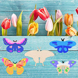 27 Pieces Wood Butterfly Crafts Butterfly Unfinished Wood Cutouts Blank Butterfly Wooden Paint Crafts for Kids Home Decoration Craft Project, 9 Styles