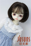 BJD Wigs JD286 9-10inch 23-25CM Short Bobo Synthetic Mohair Doll Wigs Blythe Doll accessorie (Coffce Black, 9-10inch)
