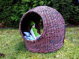 1:3 scale egg home BJD SD chair handmade wicker garden, ball cocoon furniture for 60 cm doll Feeple FID