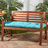 Greendale Home Fashions Outdoor 51-inch Bench Cushion, Teal