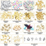 7000 Pcs Clay Beads, 24 Colors Heishi Beads for Jewelry Making, 6mm Flat Beads Polymer Clay Beads with Pendant Charms Kit and Smiley Face Letter Bead Tassle for DIY Craft