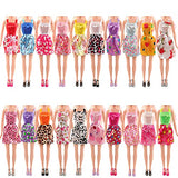 Miunana 22 pcs Doll Clothes and Accessories 10 pcs Party Dresses 10 pcs Doll Shoes for 11.5 inch Dolls