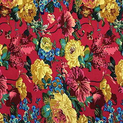 Printed Rayon Challis Fabric 100% Rayon 53/54" Wide Sold by The Yard (370-2)