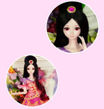 24 inch BJD Dolls (with Gift Box), and Full Set Clothes Shoes Wig Makeup, Series 19 Joints Doll, Best Gift for Girls