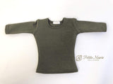 Petite Marie Japan for 1/4 Doll 16 inch 40cm MSD MDD BJD Round Collar Half Sleeve T-Shirt (Khaki)