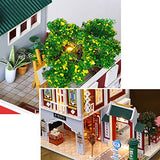WYD Chinese Lingnan Architectural Style DIY House 3D Wooden Miniature 3-Layer LED Lamp Loft Gifts for Girls /Adults /Parents