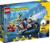 LEGO Minions Unstoppable Bike Chase (75549) Minions Toy Building Kit, with Bob, Stuart and Gru Minion Figures, Makes a Great Birthday Present for Minions Fans (136 Pieces)