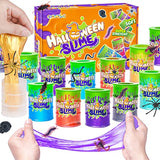 OCHIDO Halloween Party Favor for Kids-24 PCS Slime Kit Halloween Toys,Stress Relief Toys for Halloween Goodie Bag Fillers,School Classroom Rewards Prizes,Halloween Trick Or Treat Bags Toys Bulk