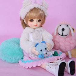 MLyzhe Fashion SD Doll 26Cm 10" Jointed Dolls BJD Dolls Full Set Toy for Birthday Gift Handmade DIY Toys