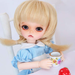 1/8 BJD Doll, Children's Creative Toys 6.7 Inch 17Cm 19 Ball Jointed SD Dolls with Full Set Clothes Shoes Wig Makeup, Fashion Dolls Best Gift for Girls
