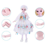 BJD Doll 19 Ball Jointed 1/3 SD Dolls with BJD Clothes Wigs Shoes Makeup DIY Toys 100% Handmade for Girl Birthday Gift 60cm/24Inch,A