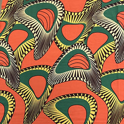 DTY African Print Fabric Senzo (1-1) Stretch Brushed Jersey Knit Apparel 58/60" Wide Sold BTY