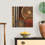 African Circles I Canvas Wall Art Print, 20"x20"x1.25"