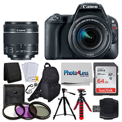 Canon EOS Rebel SL2 Digital SLR Camera + EF-S 18-55mm f/4-5.6 IS STM Lens + Sandisk Ultra SDXC 64GB