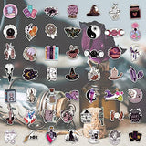 100 PCS Witch Stickers, Witchy Stickers, Apothecary Stickers for Water Bottle, Journaling, Laptop, Srapbook,Vinyl Spooky Stickers for Teens Adults