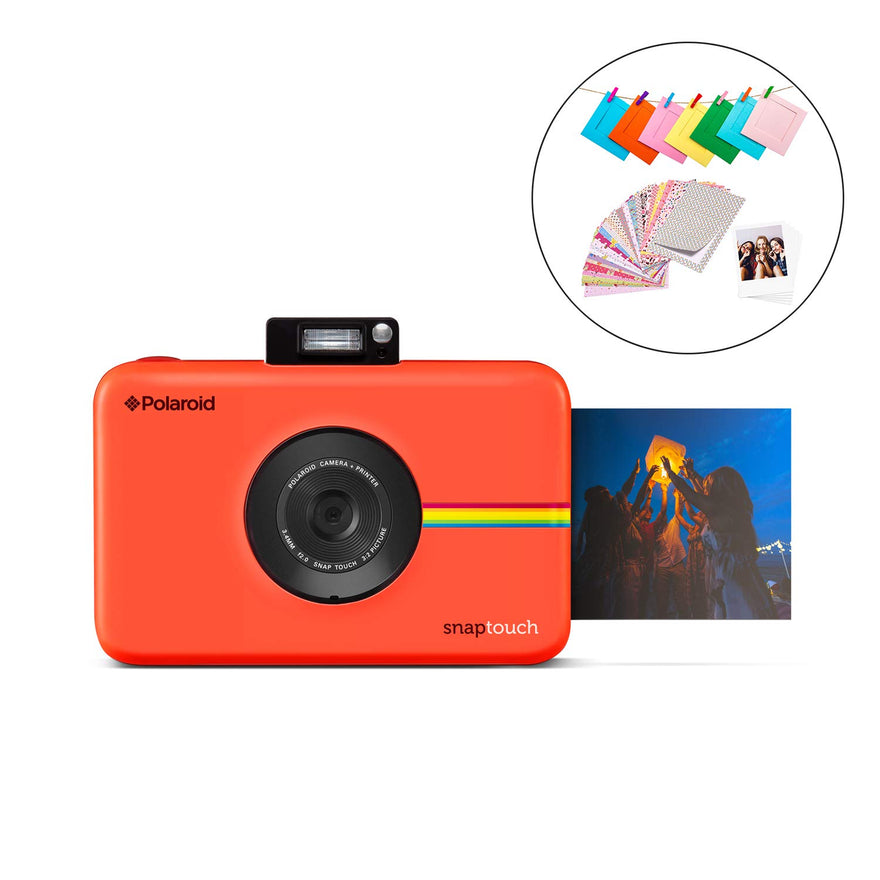 Polaroid Snap Touch Instant Digital Camera (Red) Protective Bundle with 20 Sheets Zink Paper