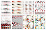 JMEOWIO 8 Sheets Poker Nail Art Stickers Decals Self-Adhesive Pegatinas Uñas Black Red Heart Nail Supplies Nail Art Design Decoration Accessories