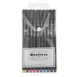 Fineliner Color Pen Set 0.38mm Nib Sizes Comic Gel Point Pen,Professional Sketching Drawing Inking Pens 10 Pack for Coloring Book,Bullet Journaling and Note Taking, Artist Pens