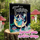 ColorIt Fairies Coloring Book for Adults Relaxation, 50 Single-Sided Designs, Thick Smooth Paper, Spiral Binding, USA Printed, Lay Flat Hardback Book Covers, Ink Blotter Paper, Fairies Coloring Pages
