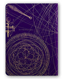 Cognitive Surplus Purple Planetary Motion Astronomy Illustration Notebook. (Large Size, Blank & Lined, 100% Recycled)