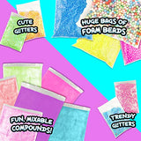 COMPOUND KINGS Fluffy Cloudz Surprise Eggs Slime Kit for Girls & Boys | Sensory Toys | Non-Toxic & Non-Sticky | Stress Relieving Tactile