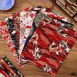 Tudomro 30 Pieces Japanese Style Fabric Squares 8 x 10 Inch Fabric Bundle Squares Patchwork, Wrapping Cloth Quilting Fabric Bundles for DIY Patchwork Sewing Supplies