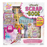 Just My Style Ultimate Scrapbook by Horizon Group USA, DIY Scrapbook Journal Kit, Included Scrapbook, Stickers, Pen, Scissors, Glue Stick, Gemstones & More