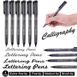 Tebik Hand Lettering Pens Kit, 22 Pack Calligraphy Pens Set, Calligraphy Markers with Everything for Beginners Writing, Journaling, Signature, Art Drawing,Illustrations,Card Making,Design