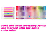 Shuttle Art 260 Colors Gel Pens Set 220% Ink Gel Pen for Adult Coloring Books Art Markers 130 Colored Gel Pens Plus 130 Refills