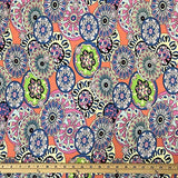 Printed Rayon Challis Fabric 100% Rayon 53/54" Wide Sold by The Yard (839-2)