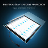 A4 Portable LED Light Box Trace, Zecti USB Power LED Artcraft Tracing Light Pad Light Box 6 Level Brightness for Artists Drawing Sketching Animation X-rayViewing