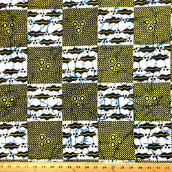 African Print Fabric Cell Cotton Print 44'' wide Sold By The Yard (90105-2)