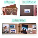 Our Adventure Book Pixar Up Handmade DIY Scrapbook Photo Album 80 Pages Retro Memory Book for Lover Friends Kids Anniversary Wedding Travelling Baby