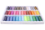 Luxbon 39 Spools Rainbow Polyester Sewing Thread Box Kit Set Ideal for Quilting Stitching/Hand Sewing/Machine Sewing