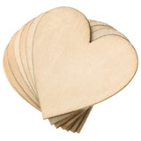 Tatuo 200 Pieces Wood Heart Cutouts Wood Heart Slices Embellishments Ornaments for Wedding, Valentine, DIY Supplies (1.5 Inch)