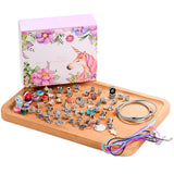monochef DIY Charm Bracelet Making Kit, Jewelry Making Supplies Bead Snake Chain Jewelry Gift Set for Girls Teens