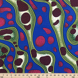 ITY African Print Fabric Stream (13-1) Polyester Lycra Knit Jersey 2 Way Spandex Stretch 58" Wide