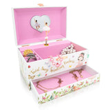 The Memory Building Company Musical Ballerina Jewelry Box for Girls & Little Girls Jewelry Set - 3 Dancer Gifts for Girls...